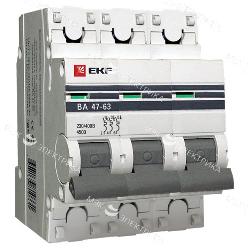 Автомат ASD ВА 47-63 3P C6