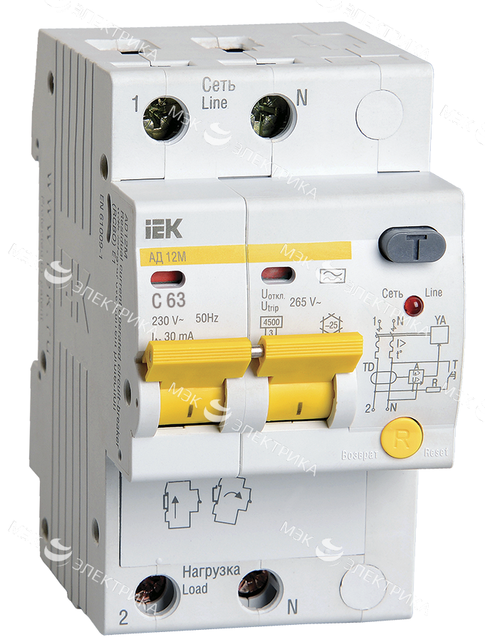АД-2 2P C63/30 mA ASD
